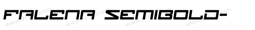 Falena SemiBold字体转换